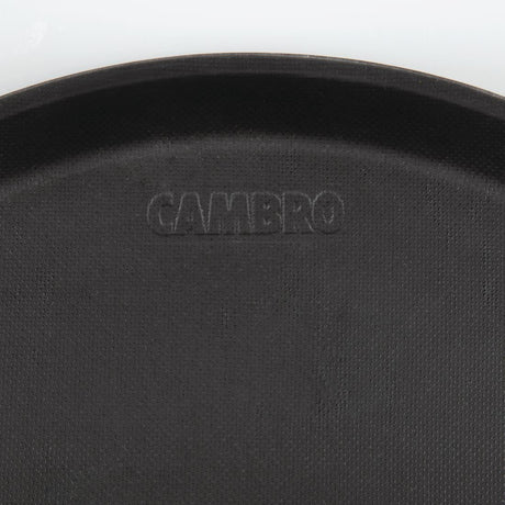 DB003 Cambro Treadlite Fibreglass Round Non-Slip Tray Black 355mm JD Catering Equipment Solutions Ltd