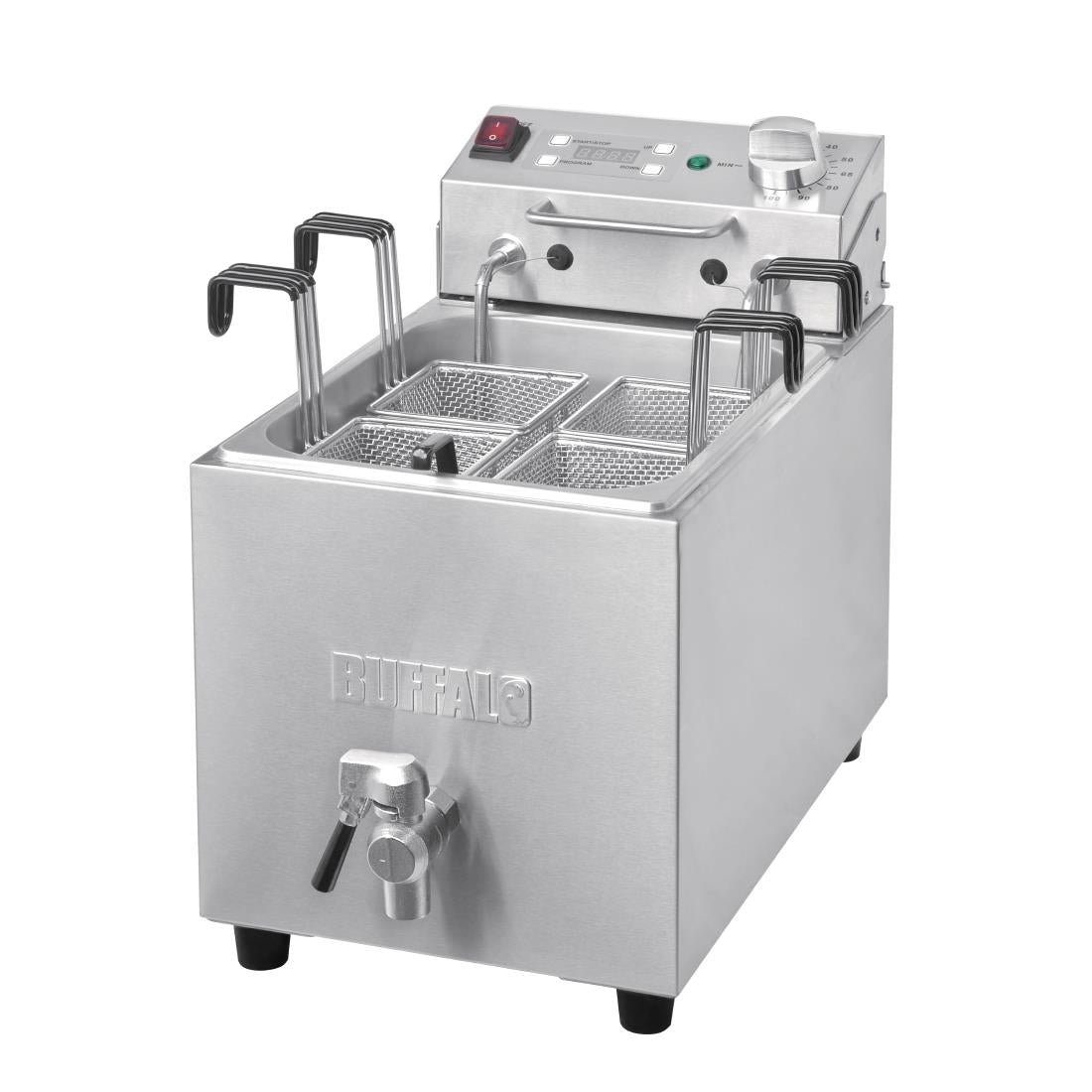 DB191 Buffalo Pasta Cooker 8Ltr with Tap and Timer JD Catering Equipment Solutions Ltd