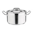 DB254 Nisbets Essentials Stainless Steel Stew Pot 5.6Ltr - JD Catering Equipment Solutions Ltd