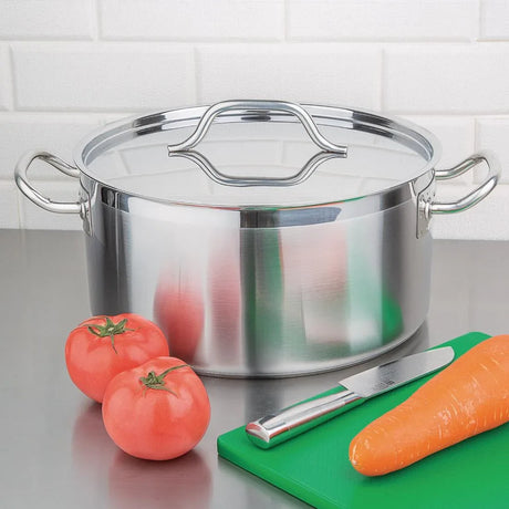 DB255 Nisbets Essentials Stainless Steel Stew Pot 12Ltr - JD Catering Equipment Solutions Ltd