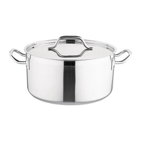 DB255 Nisbets Essentials Stainless Steel Stew Pot 12Ltr - JD Catering Equipment Solutions Ltd