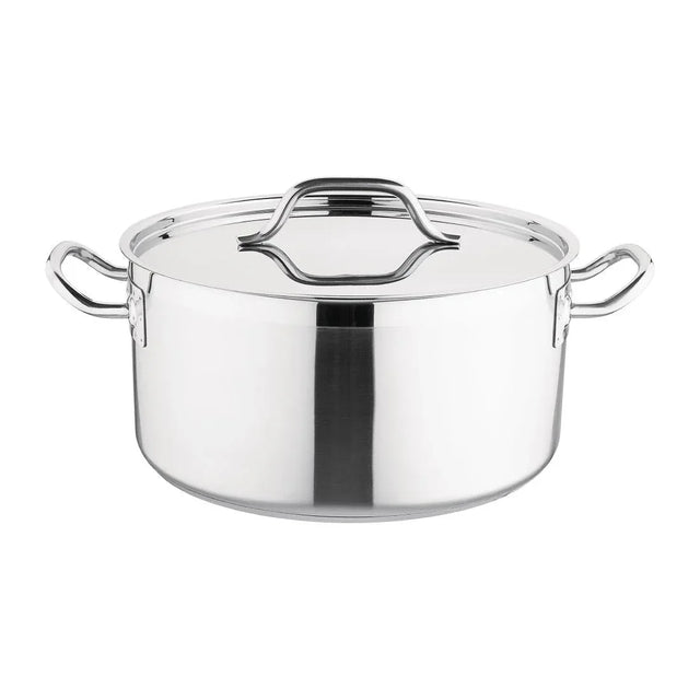 DB255 Nisbets Essentials Stainless Steel Stew Pot 12Ltr - JD Catering Equipment Solutions Ltd