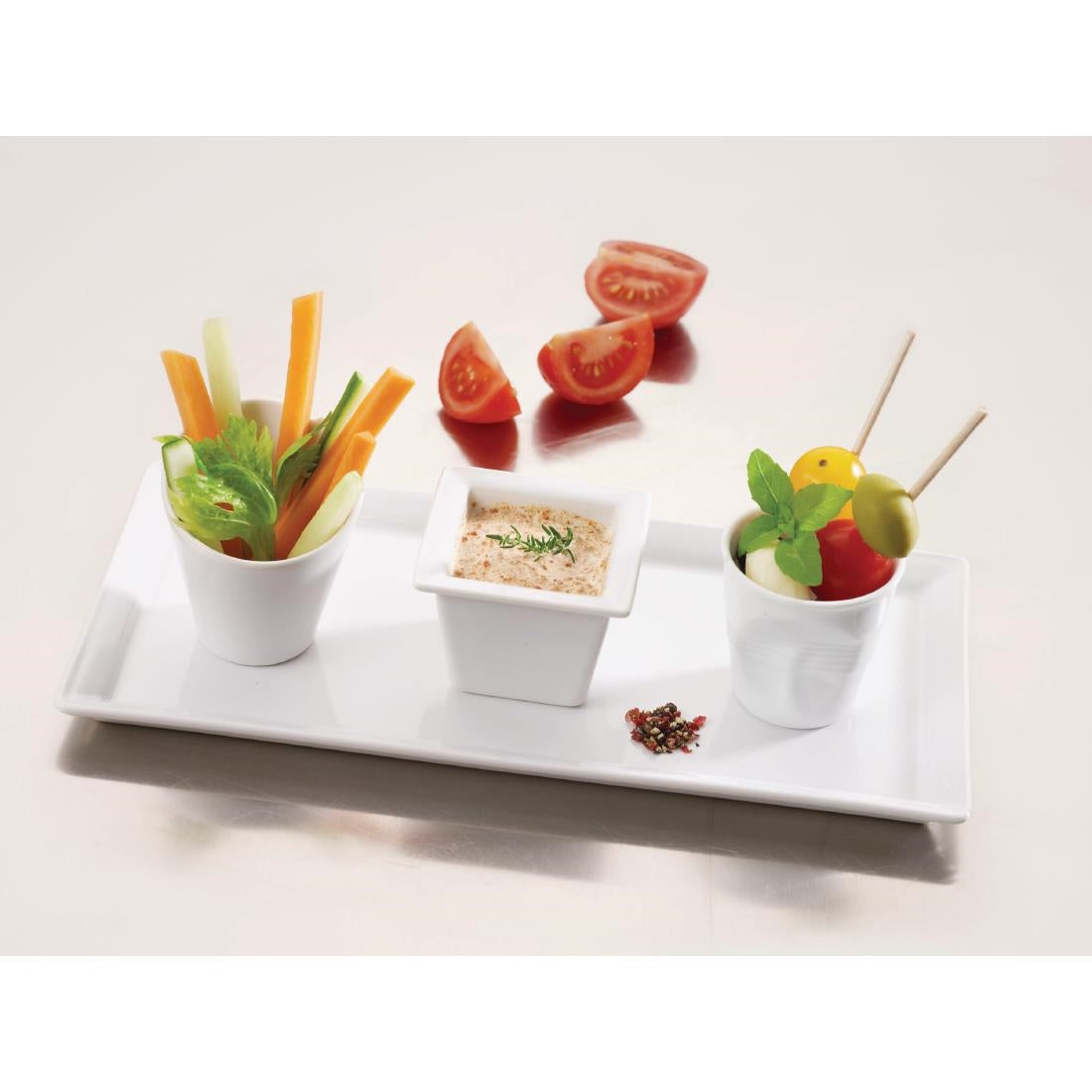 DB424 Revol Time Square Rectangular Trays 263mm (Pack of 6) JD Catering Equipment Solutions Ltd