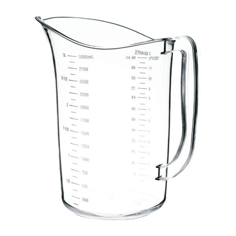 DB453 Vogue Polycarbonate Measuring Jug 3Ltr JD Catering Equipment Solutions Ltd