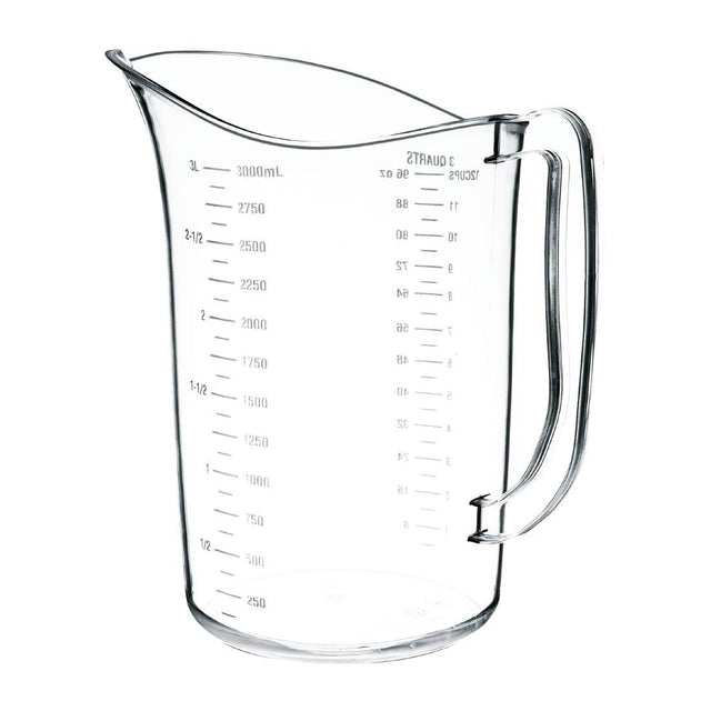 DB453 Vogue Polycarbonate Measuring Jug 3Ltr JD Catering Equipment Solutions Ltd
