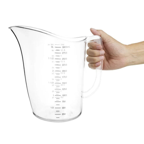 DB453 Vogue Polycarbonate Measuring Jug 3Ltr - JD Catering Equipment Solutions Ltd