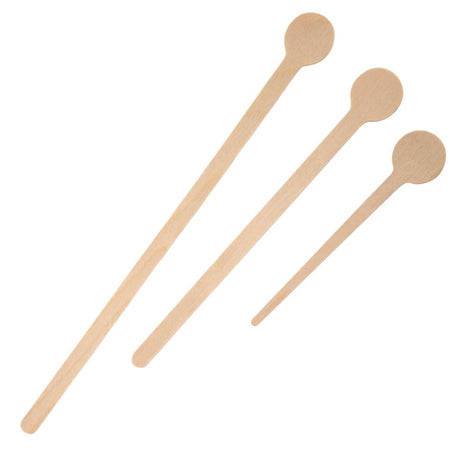 DB494 Fiesta Compostable Wooden Cocktail Stirrers 200mm (Pack of 100) JD Catering Equipment Solutions Ltd