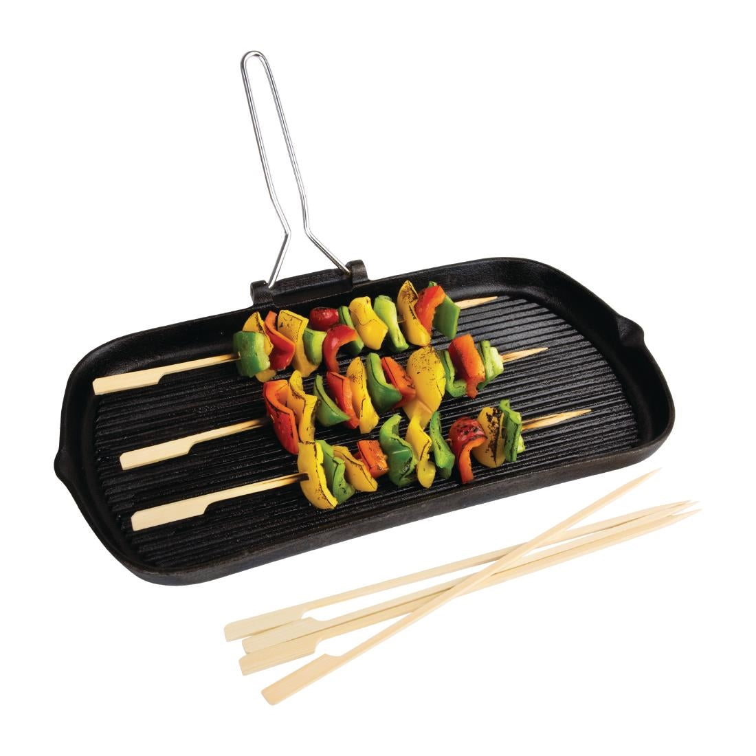 DB498 Fiesta Compostable Bamboo Paddle Skewers 240mm (Pack of 100) JD Catering Equipment Solutions Ltd