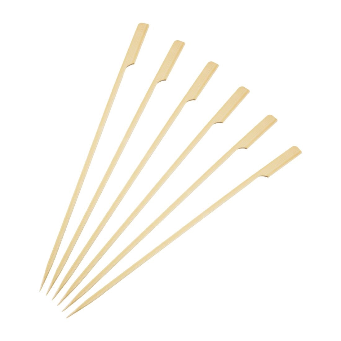 DB498 Fiesta Compostable Bamboo Paddle Skewers 240mm (Pack of 100) JD Catering Equipment Solutions Ltd