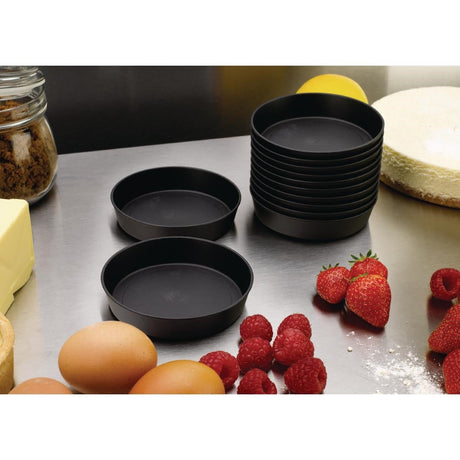 DB509 Matfer Bourgeat Exoglass Quiche Moulds 100mm (Pack of 12) JD Catering Equipment Solutions Ltd