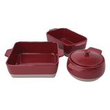 DB522 Olympia Red And Taupe Ceramic Roasting Dish JD Catering Equipment Solutions Ltd