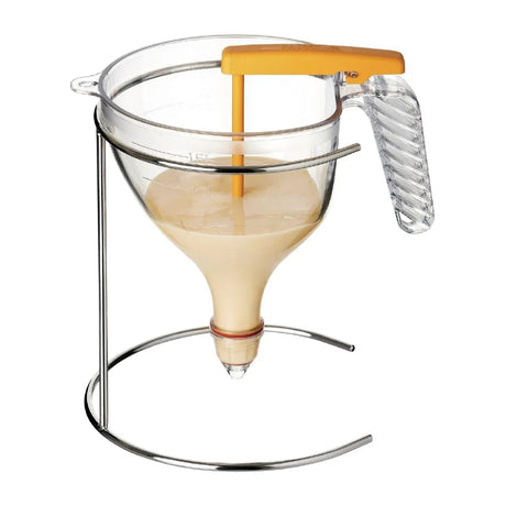 DB550 Matfer Bourgeat Piston Funnel with Stand 1.5Ltr - JD Catering Equipment Solutions Ltd