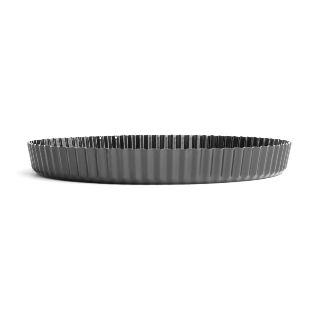 DB568 Vogue Non-Stick Quiche Tin With Removable Base 300mm JD Catering Equipment Solutions Ltd
