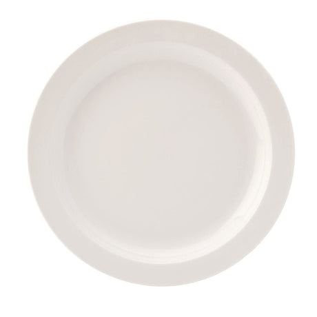 DB611 Utopia Pure White Narrow Rim Plates 230mm (Pack of 24) JD Catering Equipment Solutions Ltd