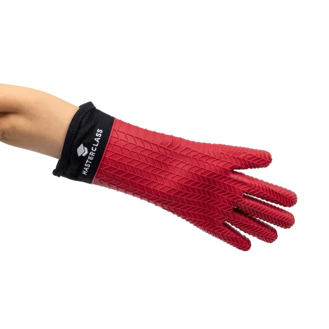 DB879 MasterClass Seamless Silicone Oven Glove with Cotton Sleeve - JD Catering Equipment Solutions Ltd