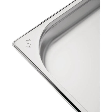 DB881 Nisbets Essentials Stainless Steel Gastronorm Tray 65mm (Pack 3) - JD Catering Equipment Solutions Ltd