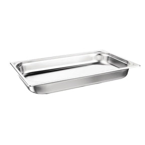 DB881 Nisbets Essentials Stainless Steel Gastronorm Tray 65mm (Pack 3) - JD Catering Equipment Solutions Ltd