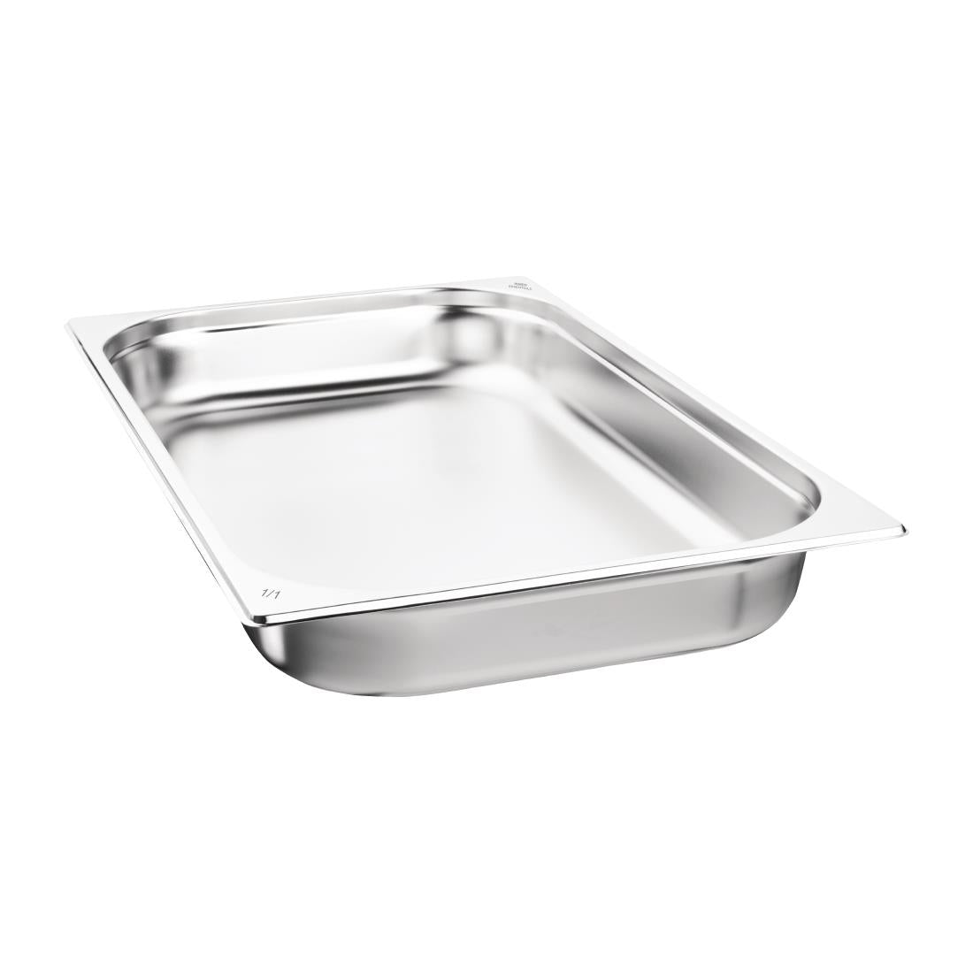 DB881 Nisbets Essentials Stainless Steel Gastronorm Tray 65mm (Pack 3) JD Catering Equipment Solutions Ltd