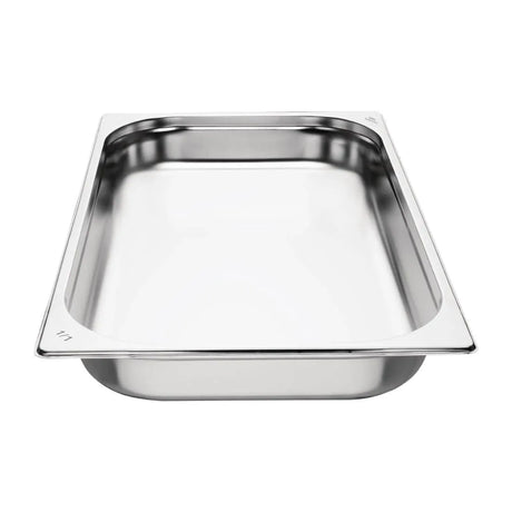 DB881 Nisbets Essentials Stainless Steel Gastronorm Tray 65mm (Pack 3) - JD Catering Equipment Solutions Ltd