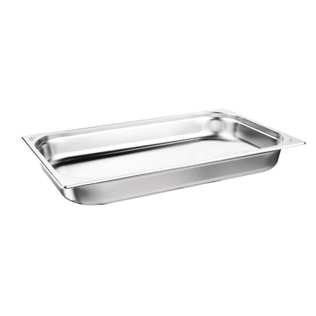 DB881 Nisbets Essentials Stainless Steel Gastronorm Tray 65mm (Pack 3) JD Catering Equipment Solutions Ltd