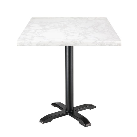 DC301 Bolero Square Marble Effect Tabletop White 600mm JD Catering Equipment Solutions Ltd