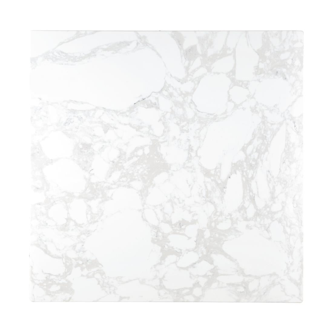 DC301 Bolero Square Marble Effect Tabletop White 600mm JD Catering Equipment Solutions Ltd