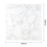 DC301 Bolero Square Marble Effect Tabletop White 600mm JD Catering Equipment Solutions Ltd