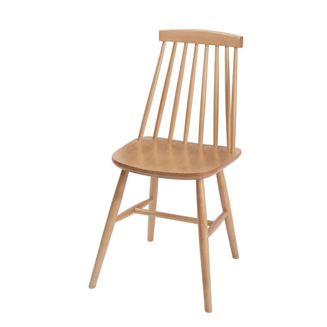 DC353 Fameg Farmhouse Angled Side Chairs Natural Beech (Pack of 2) JD Catering Equipment Solutions Ltd