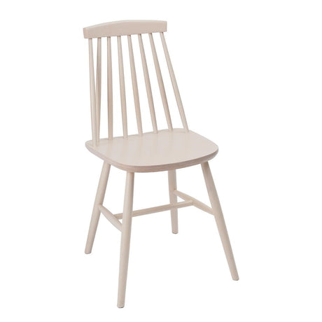 DC354 Fameg Farmhouse Angled Side Chairs White (Pack of 2) JD Catering Equipment Solutions Ltd