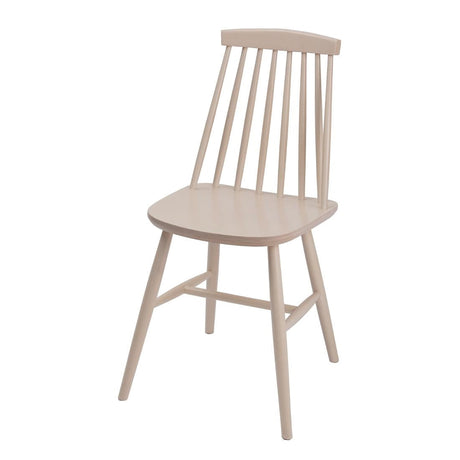 DC354 Fameg Farmhouse Angled Side Chairs White (Pack of 2) JD Catering Equipment Solutions Ltd