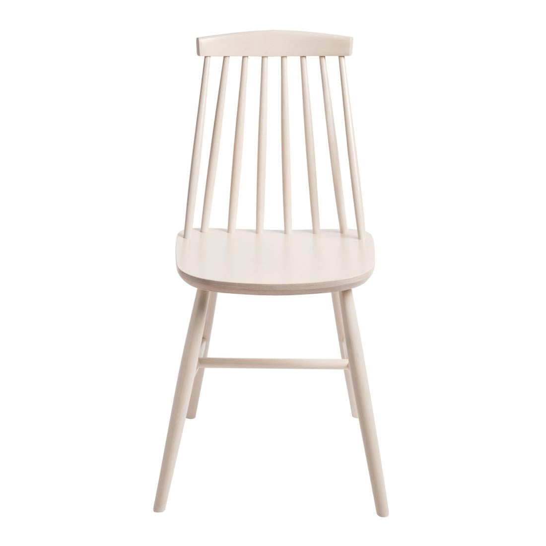 DC354 Fameg Farmhouse Angled Side Chairs White (Pack of 2) JD Catering Equipment Solutions Ltd