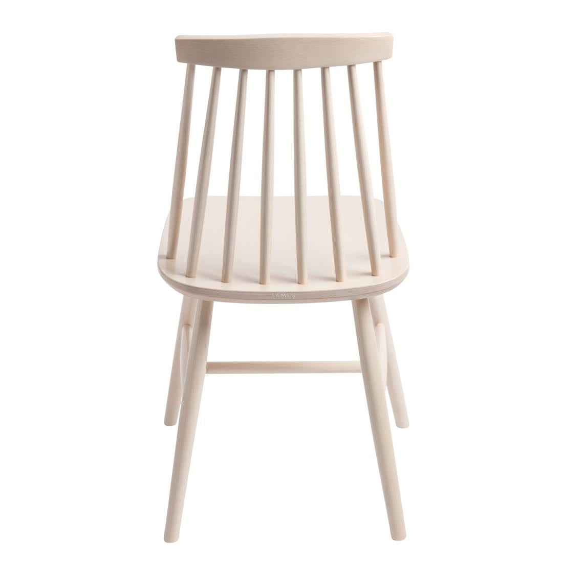 DC354 Fameg Farmhouse Angled Side Chairs White (Pack of 2) JD Catering Equipment Solutions Ltd