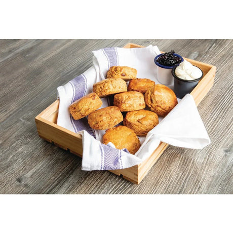 DC383 Olympia Enamel Sauce Cup White and Blue (Pack of 6) - JD Catering Equipment Solutions Ltd
