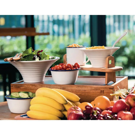 DC389 Olympia Enamel Pudding Bowls 155mm (Pack of 6) - JD Catering Equipment Solutions Ltd