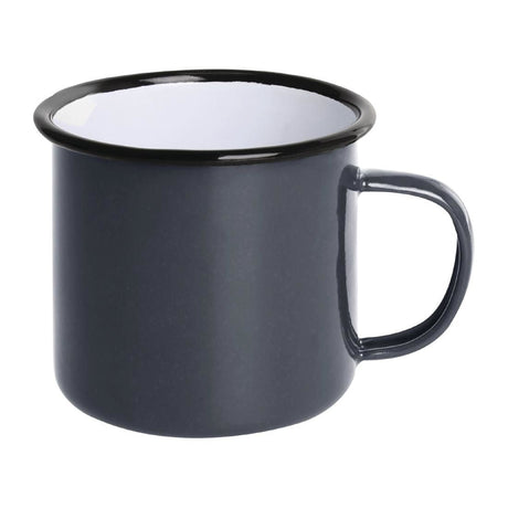 DC397 Olympia Enamel Mug Grey 350ml (Pack of 6) JD Catering Equipment Solutions Ltd