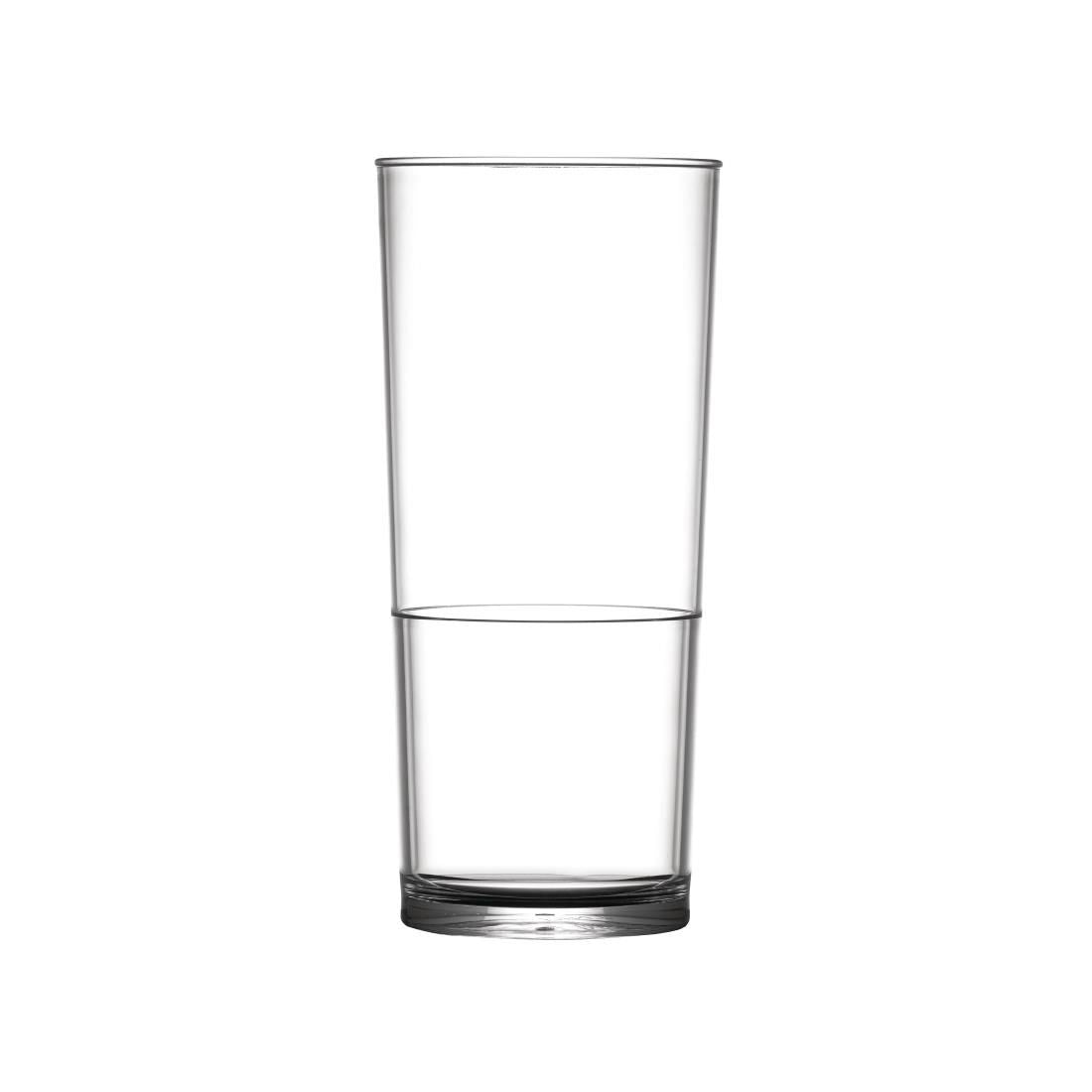 DC419 BBP Polycarbonate Hi Ball In2Stax Glasses Pint (Pack of 48) JD Catering Equipment Solutions Ltd