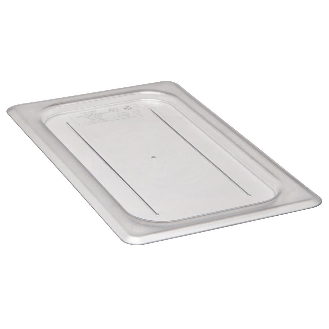 DC665 Cambro Clear Polycarbonate 1/4 Gastronorm Lid JD Catering Equipment Solutions Ltd