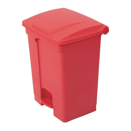 DC710 Jantex Kitchen Pedal Bin Red 65Ltr - JD Catering Equipment Solutions Ltd