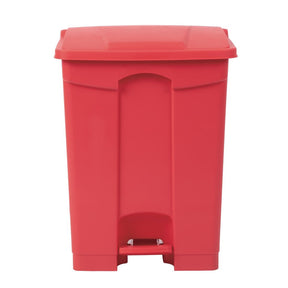 DC710 Jantex Kitchen Pedal Bin Red 65Ltr JD Catering Equipment Solutions Ltd