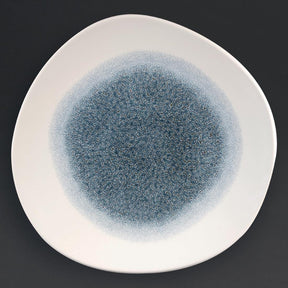 DC731 Churchill Studio Prints Raku Round Trace Plates Topaz Blue 264mm (Pack of 12) - JD Catering Equipment Solutions Ltd