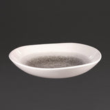 DC737 Churchill Studio Prints Raku Trace Round Bowl Quartz Black 253mm (Pack of 12) JD Catering Equipment Solutions Ltd