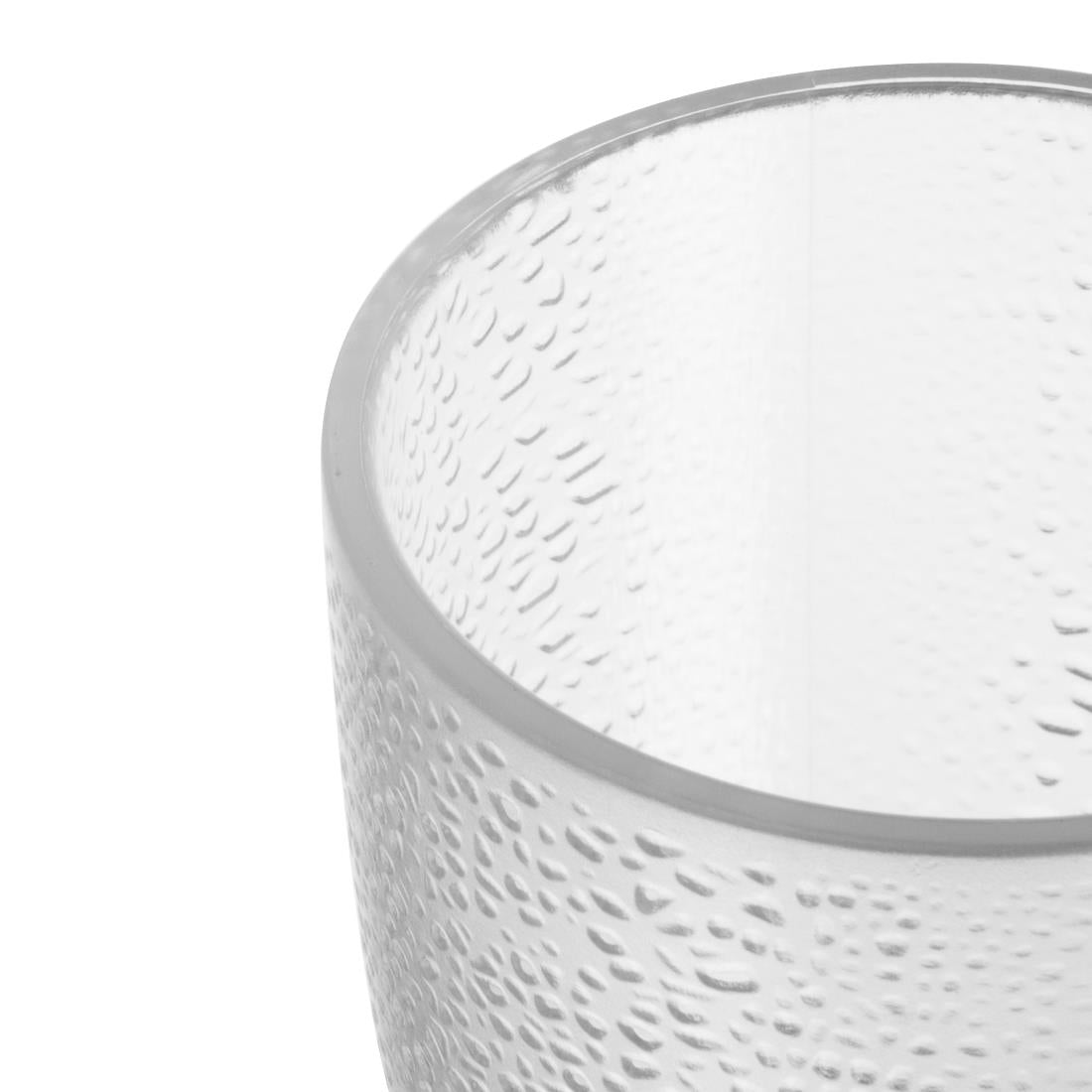 DC928 Kristallon Polycarbonate Tumbler Pebbled Clear 275ml (Pack of 6) JD Catering Equipment Solutions Ltd