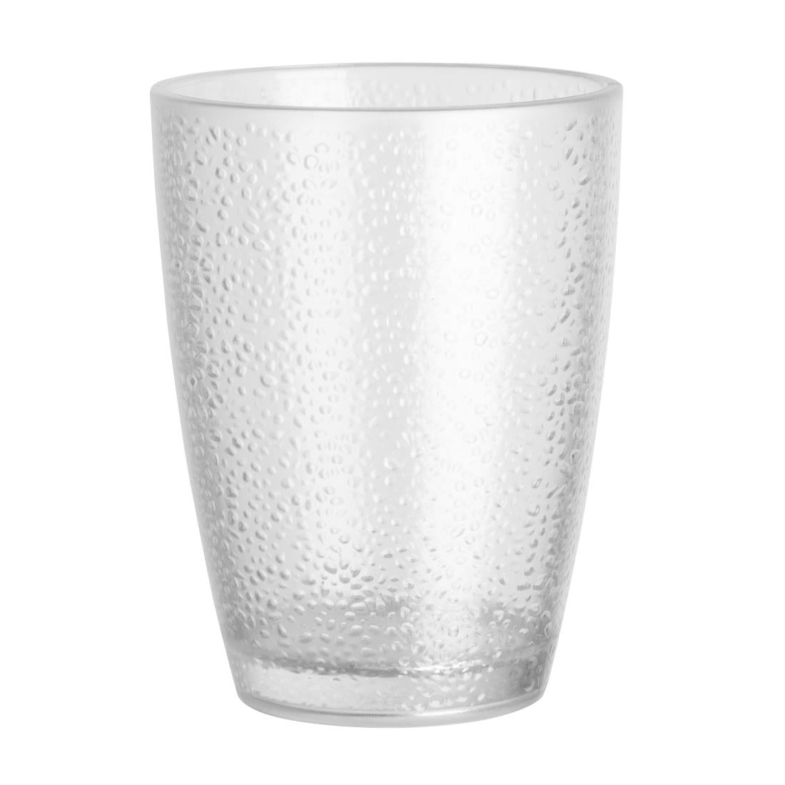 DC928 Kristallon Polycarbonate Tumbler Pebbled Clear 275ml (Pack of 6) JD Catering Equipment Solutions Ltd