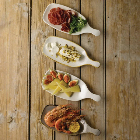 DC944 Churchill Stonecast Handled Paddles Peppercorn Grey 284mm (Pack of 6) - JD Catering Equipment Solutions Ltd