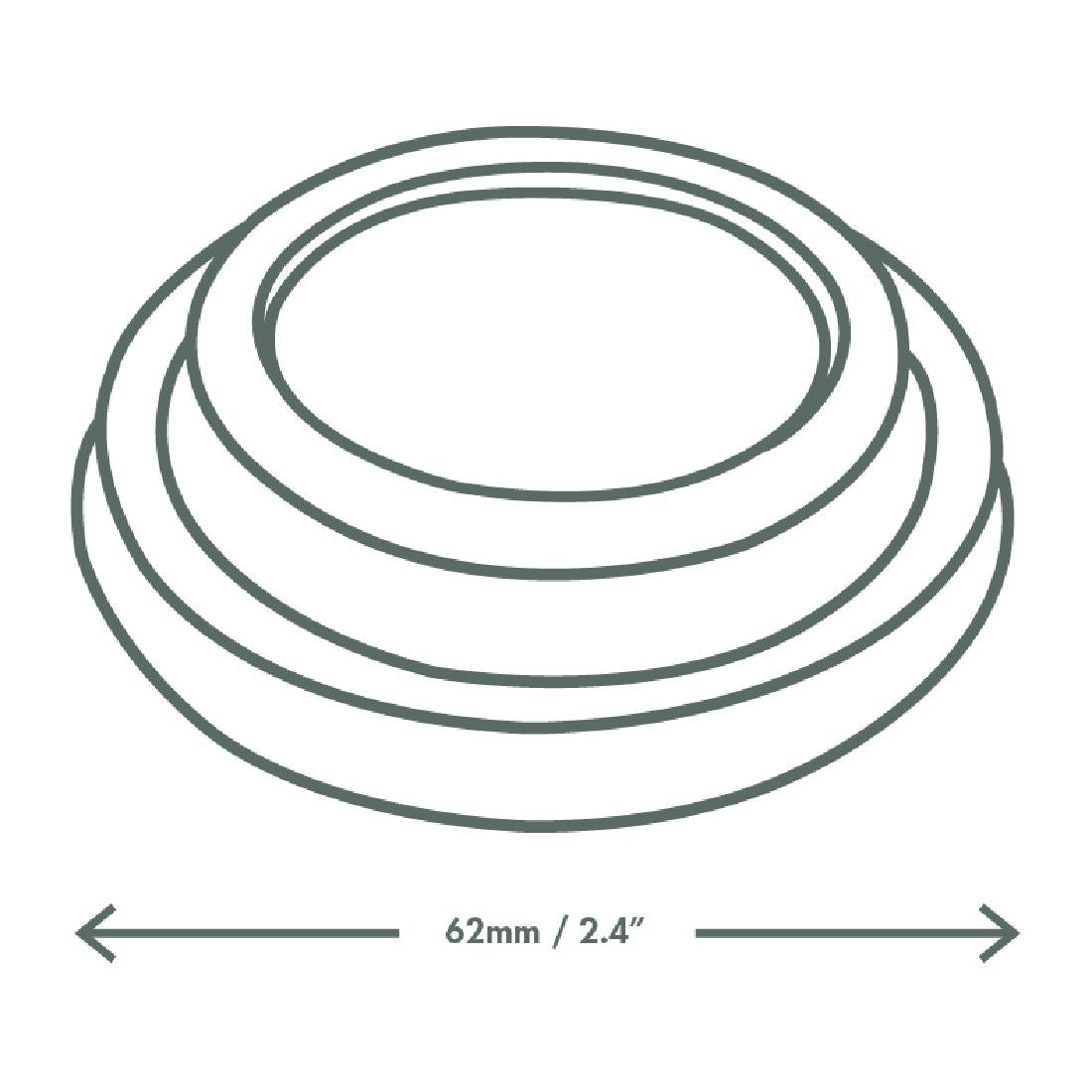 DE144 Vegware 62-Series CPLA Hot Cup Lid - 4oz (Case 2000) JD Catering Equipment Solutions Ltd