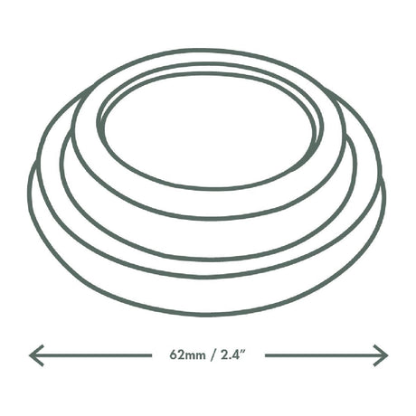 DE144 Vegware 62-Series CPLA Hot Cup Lid - 4oz (Case 2000) JD Catering Equipment Solutions Ltd