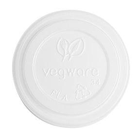 DE144 Vegware 62-Series CPLA Hot Cup Lid - 4oz (Case 2000) JD Catering Equipment Solutions Ltd