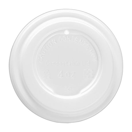 DE144 Vegware 62-Series CPLA Hot Cup Lid - 4oz (Case 2000) JD Catering Equipment Solutions Ltd