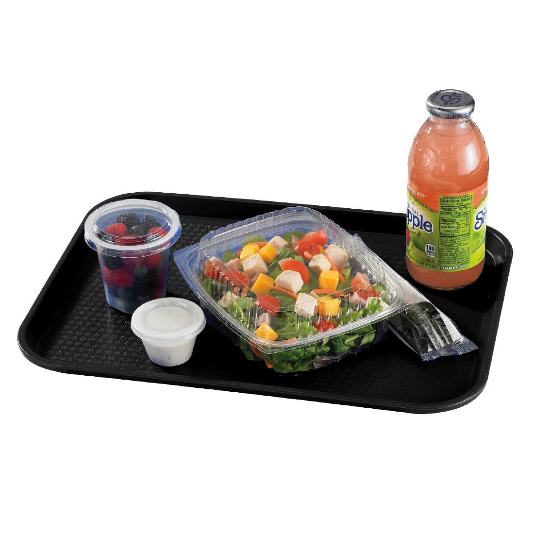 DE312 Cambro Polypropylene Fast Food Tray Black 410mm JD Catering Equipment Solutions Ltd