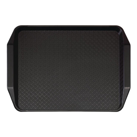 DE314 Cambro Polypropylene Handled Fast Food Tray Black 430mm JD Catering Equipment Solutions Ltd